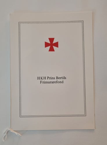 HKH Prins Bertils Frimurarefond presentationsfolder
