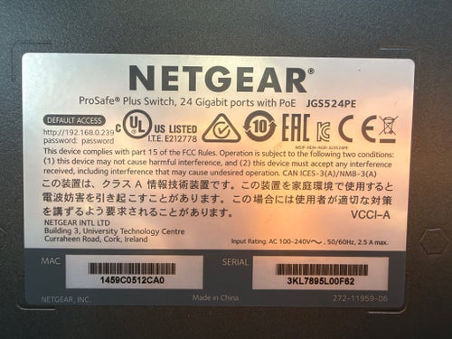 Netgear ProSAFE Plus JGS524PE – 24-portars Gigabit PoE-switch – Nyskick