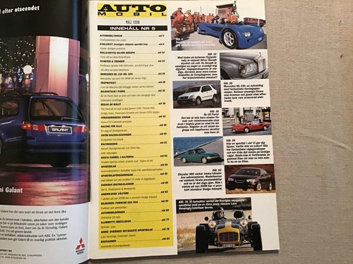 AUTOMOBIL NR 5 1998 SVENSKA SNIPER,VOLVO C 70 CAB,ROLLS ROYCE SILVER SERAPH