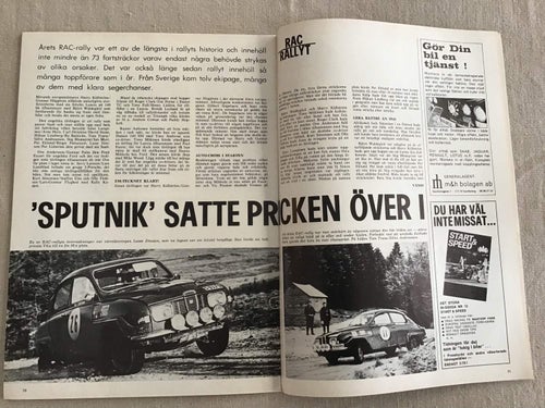 IMS MOTORSPORT NR 1 1970 OVE ERIKSSON RALLY,BAJA 1000,RAC RALLYT,RALLY