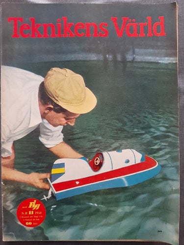 Teknikens Värld nr 11 1950: Fiat 1400, teknik, flyg, motor, hobby