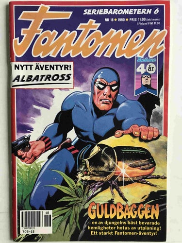 Fantomen - 1990:18 FN-VF med bilaga