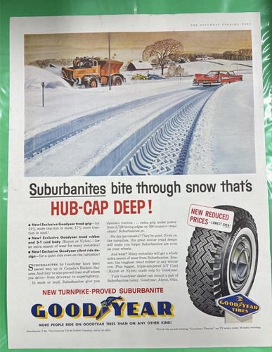 Tidningsutdrag 1959 Goodyear Tires