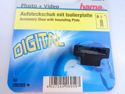 Hama Blixtskoadapter med Isolerplatta med gänga. HELT NY.