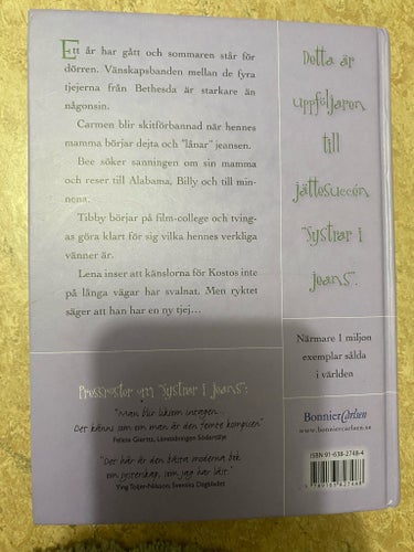 Systrar i jeans: Andra sommaren av Ann Brashares, 2004