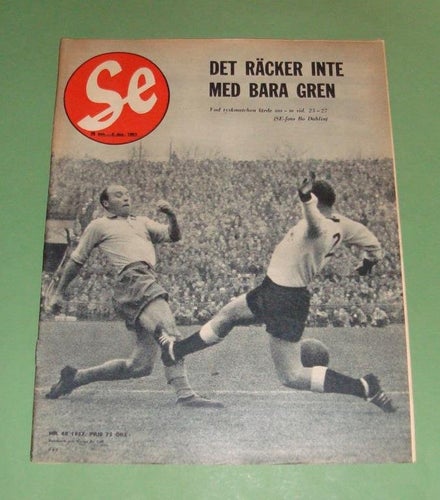 SE nr 48 1957 - Gunnar Gren, Gerard de Geer, "Vasa" m.m.