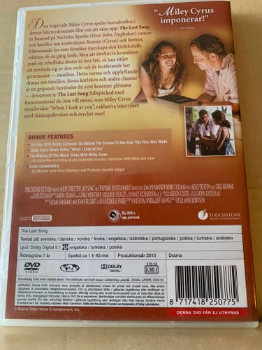 The last song, dvd