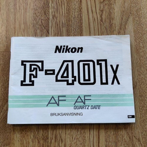 Nikon F-401x AF Bruksanvisning / manual