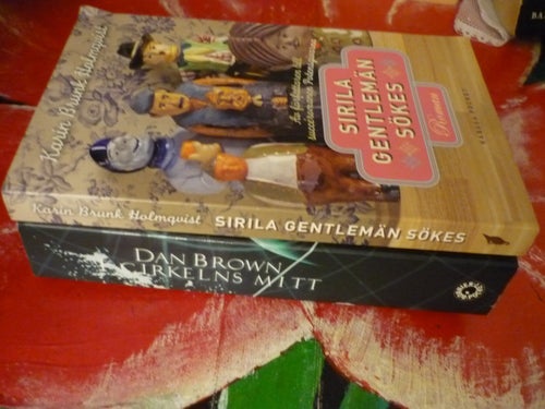 BOK, 2 STYCKEN POCKET BÖCKER, DAN BROWN: CIRKELNS MITT, HOLMQVIST: SIRILA GENTLE