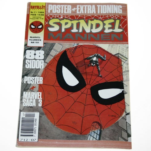 Spindelmannen - 1987 - NR 7 - Marvel Saga NR 3 och Poster