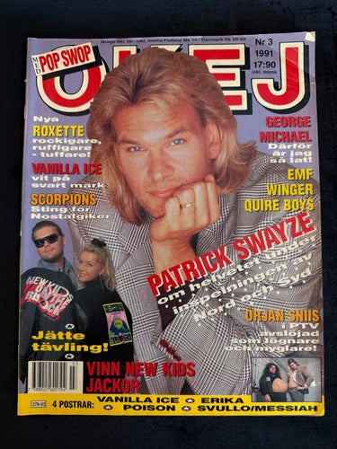 Tidningen OKEJ ! Nr 3 - 1991 MED POSTERS !