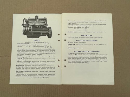 VOLVO Försäljningsbroschyr Omnibus - Chassier B-20 och B-22