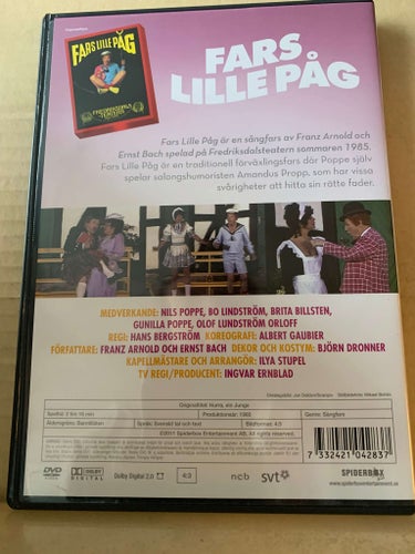 Nils Poppe, Fars lille påg, Dvd