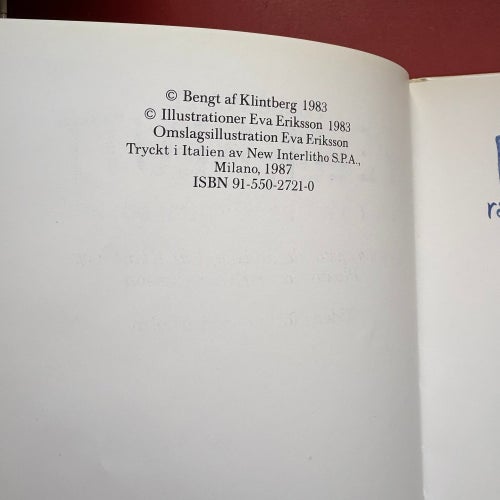 PELLE PLUTT ramsor och rim från gator och gårdar Bengt af Klintberg 1987