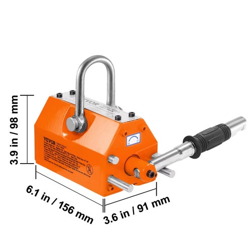 Permanent Lyftmagnet 100 kg för Stålplåt och Metallhantering