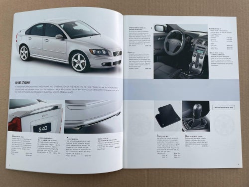VOLVO Tillbehör Broschyr / Tillbehörsbroschyr S40