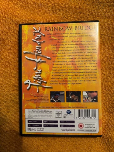 Jimi Hendrix Rainbow Bridge DVD Obruten inplastad DVD