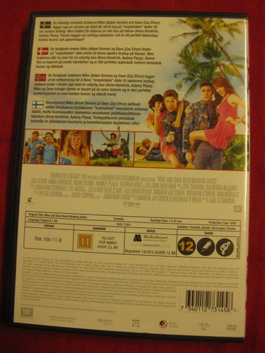 MIKE AND DAVE NEED WEDDING DATES - ZAC EFRON, AUBREY PLAZA, ADAM DEVINE - DVD
