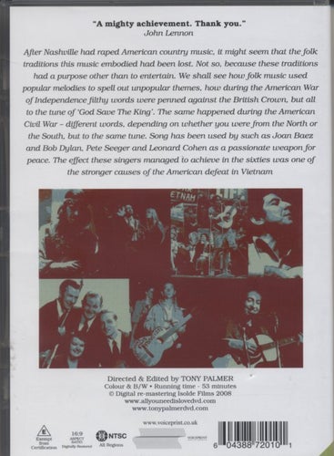Tony Palmer's: All you need is Love - Go Down Moses - Songs of War and Protest