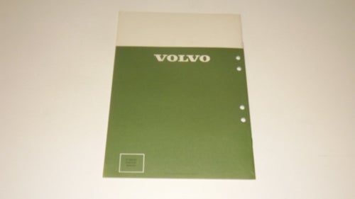 VOLVO servicehandbok - nyhetsresume - 240, 260 - 1984, avd 0