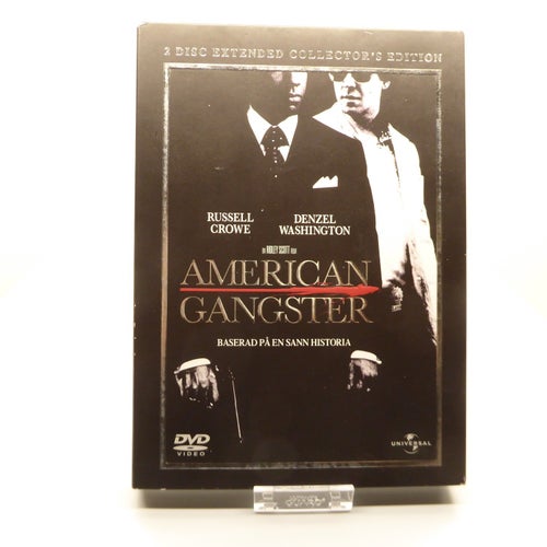 American Gangster - Russel Crowe, Region 2, DVD-film, Svensk text, Fint skick