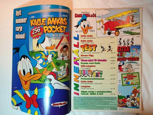 Kalle Anka & co - 1993 nr 25 - Bilaga: 4 Vykort