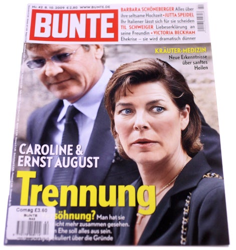 Bunte magazine-No. 42-October 8th 2009-NEW-German issue-Princess Caroline-204g