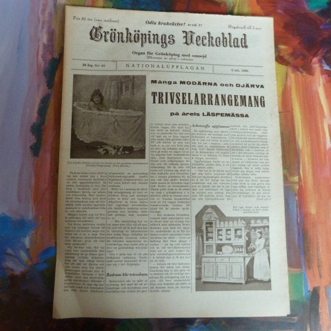 GRÖNKÖPINGS VECKOBLAD, 1960 OKT. 6, TIDNING