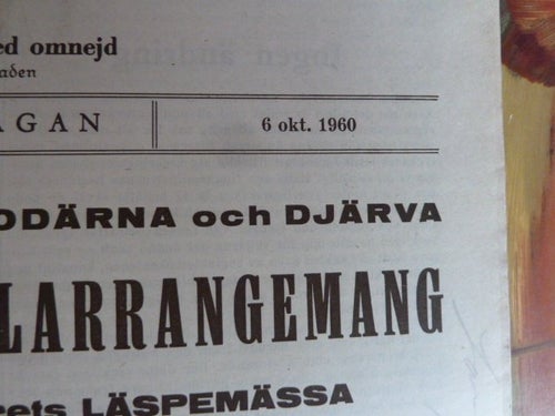 GRÖNKÖPINGS VECKOBLAD, 1960 OKT. 6, TIDNING