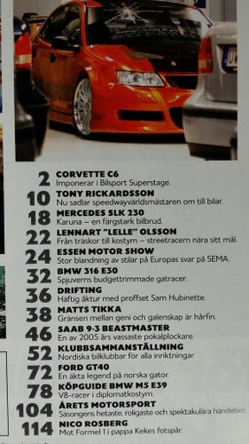 Bilsport nr 1-2 2006: Ford GT40, Köpguide BMW M5 e39, Corvette C6, BMW e30