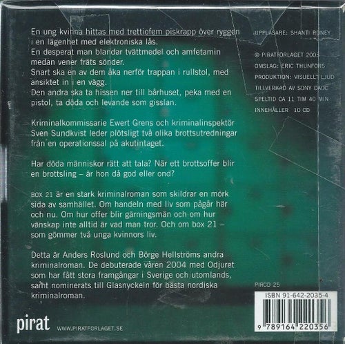 BOX 21 - ROSLUND / HELLSTRÖM - CD BOK