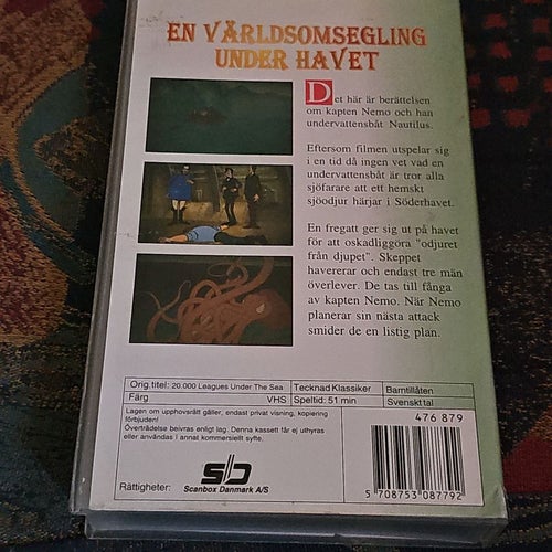 En Världsomsegling Under Havet VHS Svenskt Tal