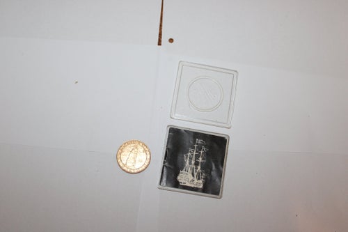 Samlarobjekt, förgylld medalj Konungens regalskepp Wasa