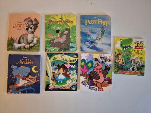 7 mini böcker från Disney