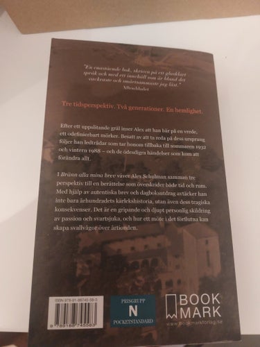 Bränn alla mina brev av Alex Schulman, 2018, pocket