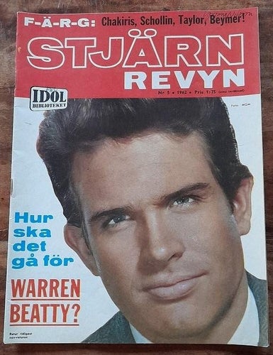 Stjärn Revyn / Idol Biblioteket / Nr 5 - 1962 / Warren Beatty /Elvis Presley mfl