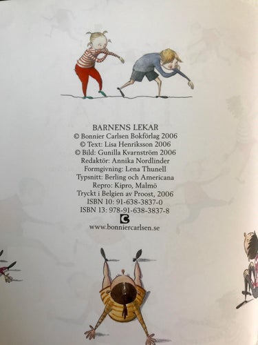 BARNENS LEKAR Lisa Henriksson Gunilla Kvarnström 2006