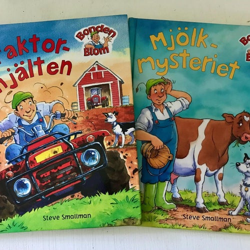 Bonden Blom TRAKTORHJÄLTEN + MJÖLKMYSTERIET Steve Smallman