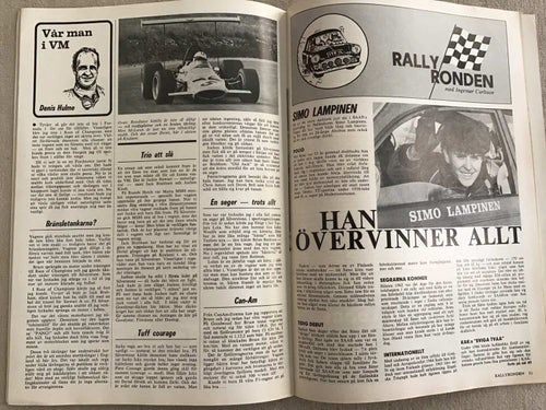 IMS MOTORSPORT NR 5 1969 BOAC 500 PORSCHE MOT VM,RALLY LAMPINEN,SAFARI RALLYT
