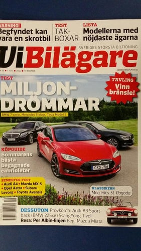 Vi Bilägare nr 10 2016: Tesla Model S P90D, Mercedes S 350 d 4H L, BMW 750iL xD