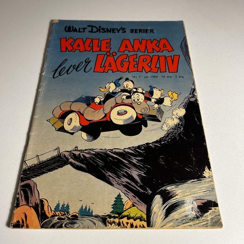 Walt Disneys serier nr 7 1954, läsex! VG-