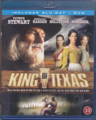 BluRay + DVD / King Of Texas / Patrick Stewart, Lauren Holly / Nära nyskick