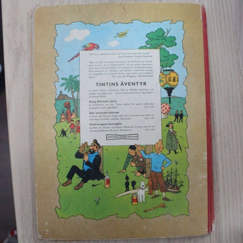 TINTIN Enhörningens hemlighet 1961 1:a UPP Hårdparm