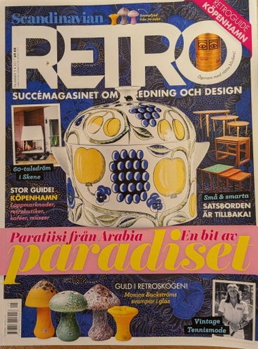 TIDNING: Scandinavian Retro, Nummer 5, 2017. (Paratiisi, svampar, tyger m,m,)