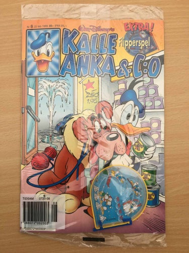 KALLE ANKA Nr 8 1999 - Inplastad - Flipperspel