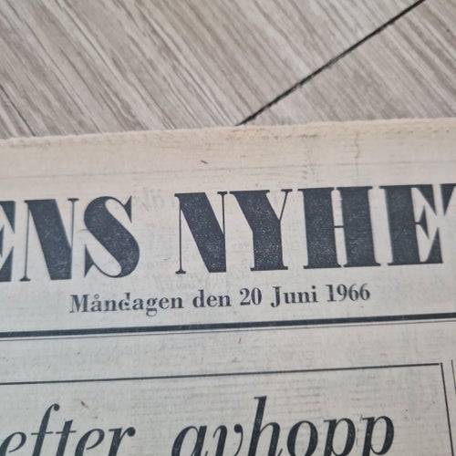 Dagens Nyheter Måndagen den 20 Juni 1966