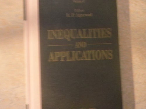 Inequalities and Applications av R.P. Agarwal, 1994