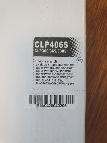 Toner CLP406S för Samsung-skrivare