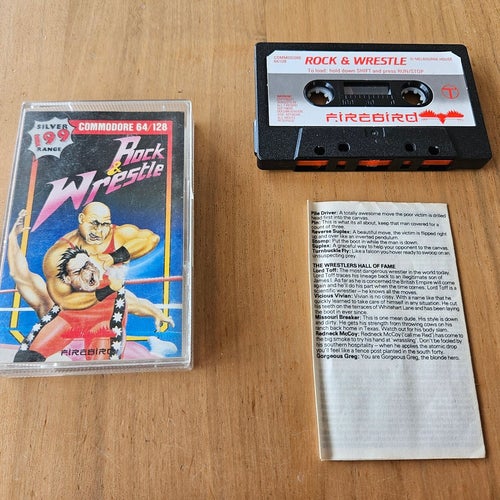 C64: ROCK'N WRESTLE - COMMODORE 64 - SPEL - [Testad] - MELBOURNE HOUSE - 1985