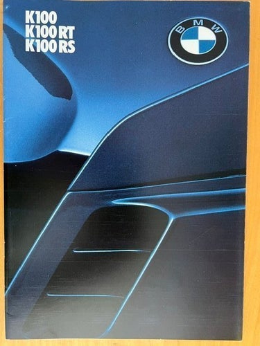 BMW K100 K100RT K100RS engelsk broschyr 1984 - A4, 36 sidor, nyskick. original
